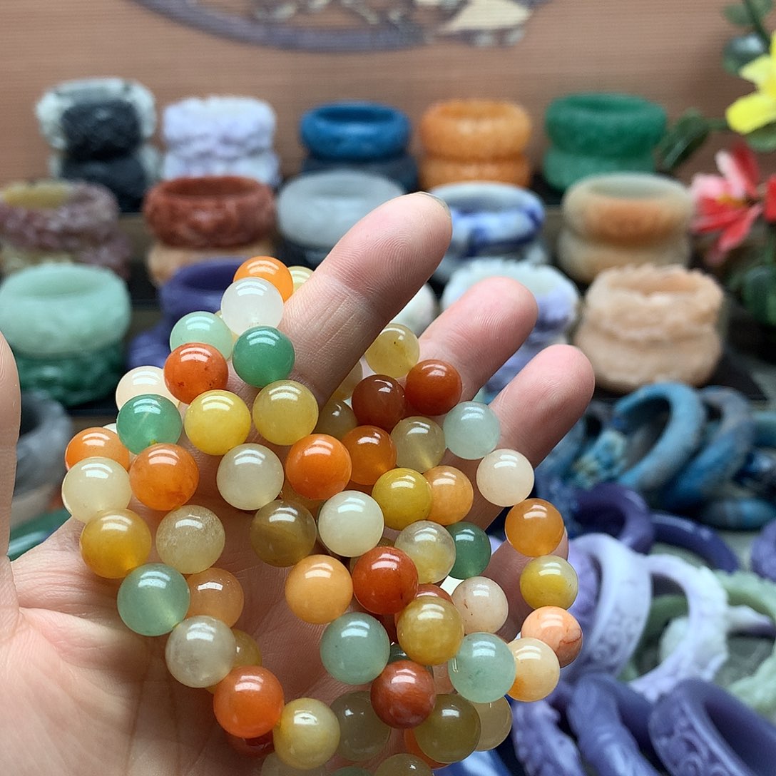 毛衣链未镶嵌石英质玉