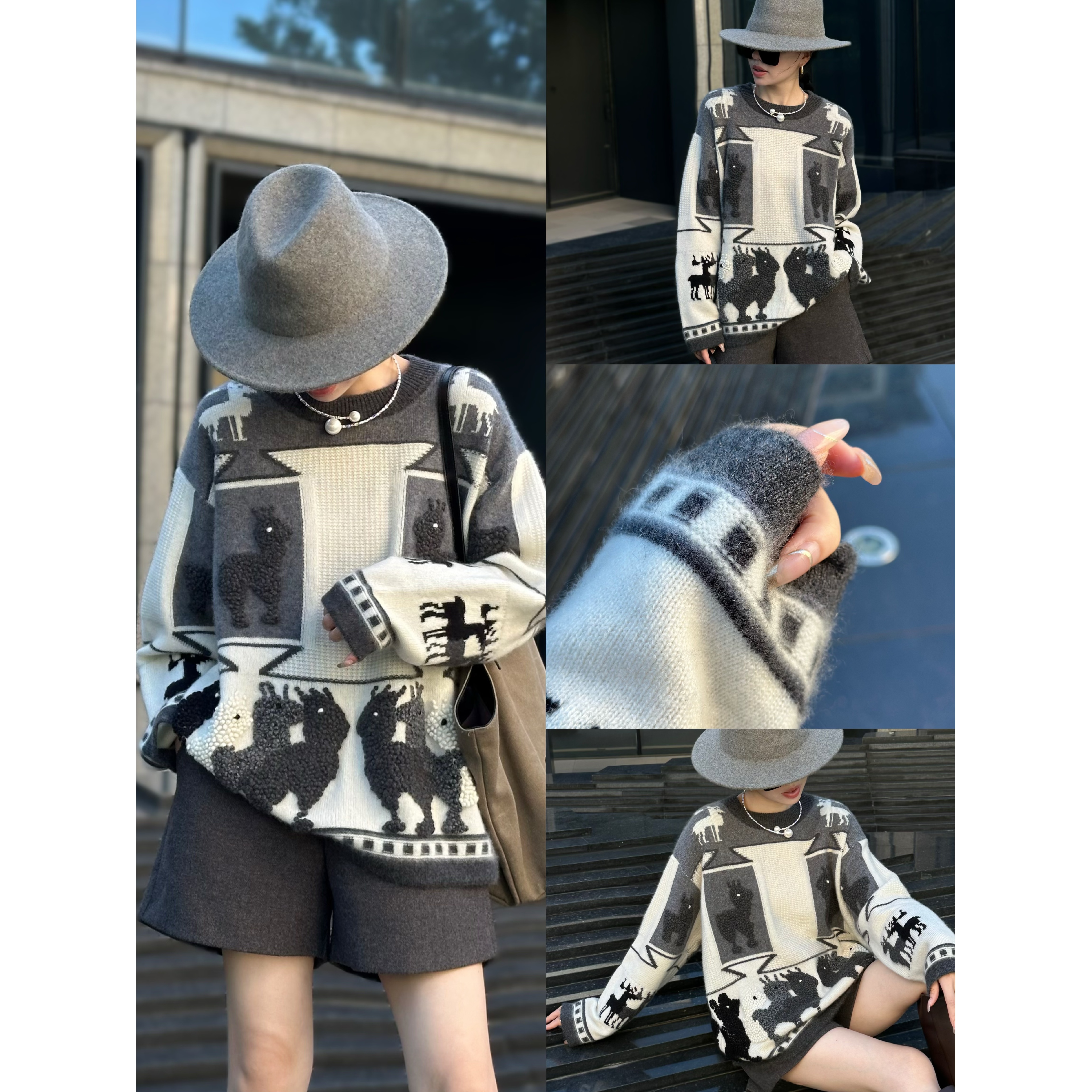 2026文哥工作室女春季高定时尚设计毛衫上衣YZ-01