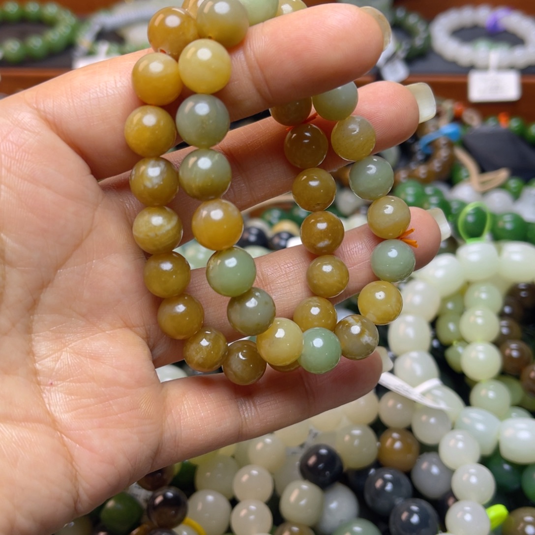 和田玉未镶嵌手链