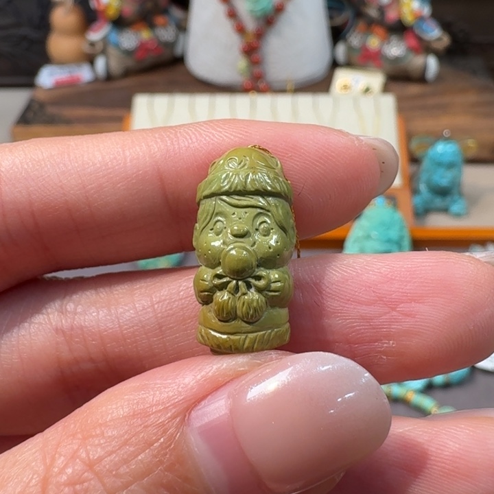 绿松石未镶嵌蒙奇奇