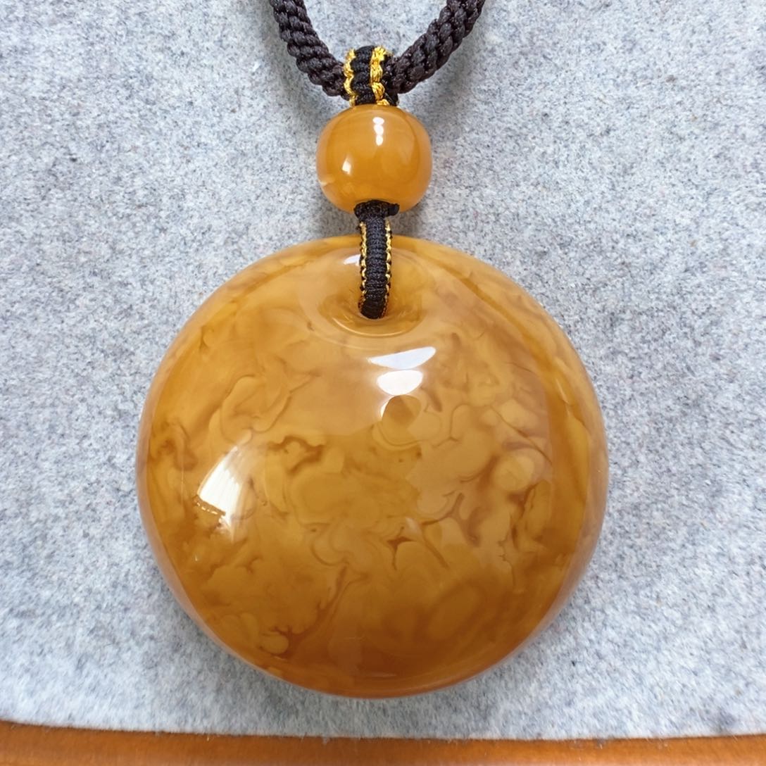 蜜蜡项链未镶嵌蜜蜡吊坠