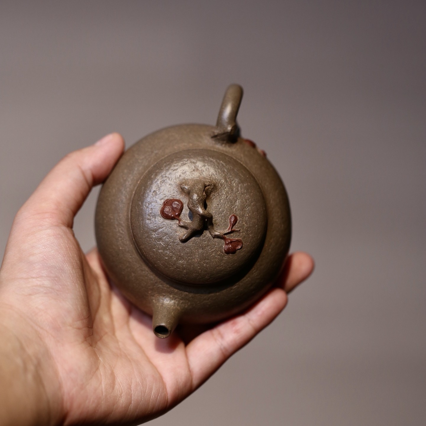 观宇大拍作者 · 孙长书  清新雅致的【凡尘壶】 160cc  蟹壳青段泥