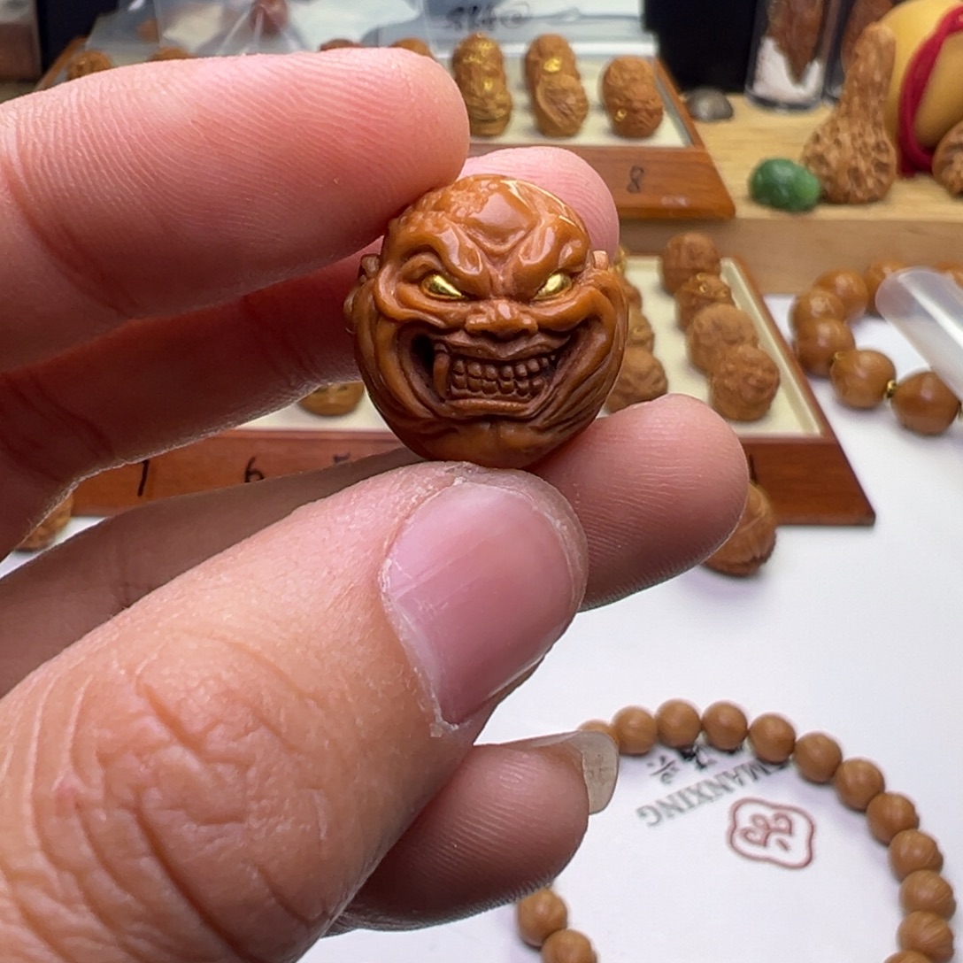 猴头核桃吊坠猴头