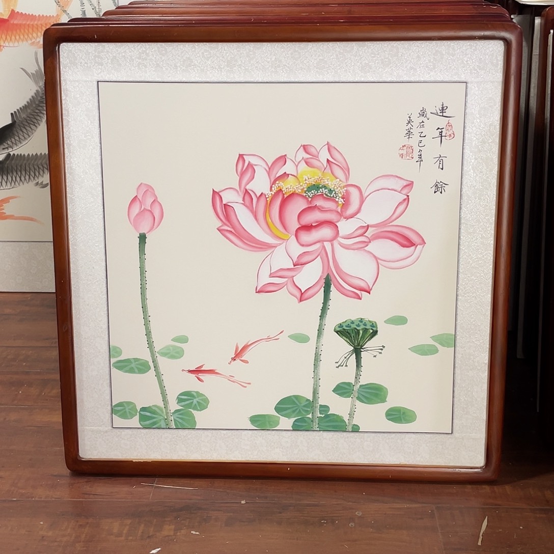 国画带框尺寸63*63厘米
