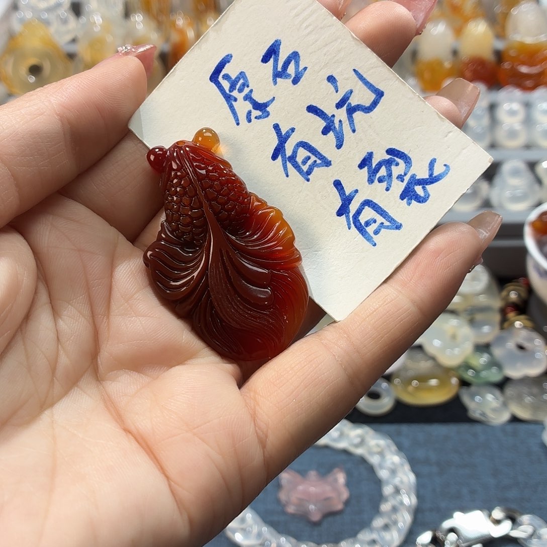 玛瑙/玉髓未镶嵌吊坠(不含链)