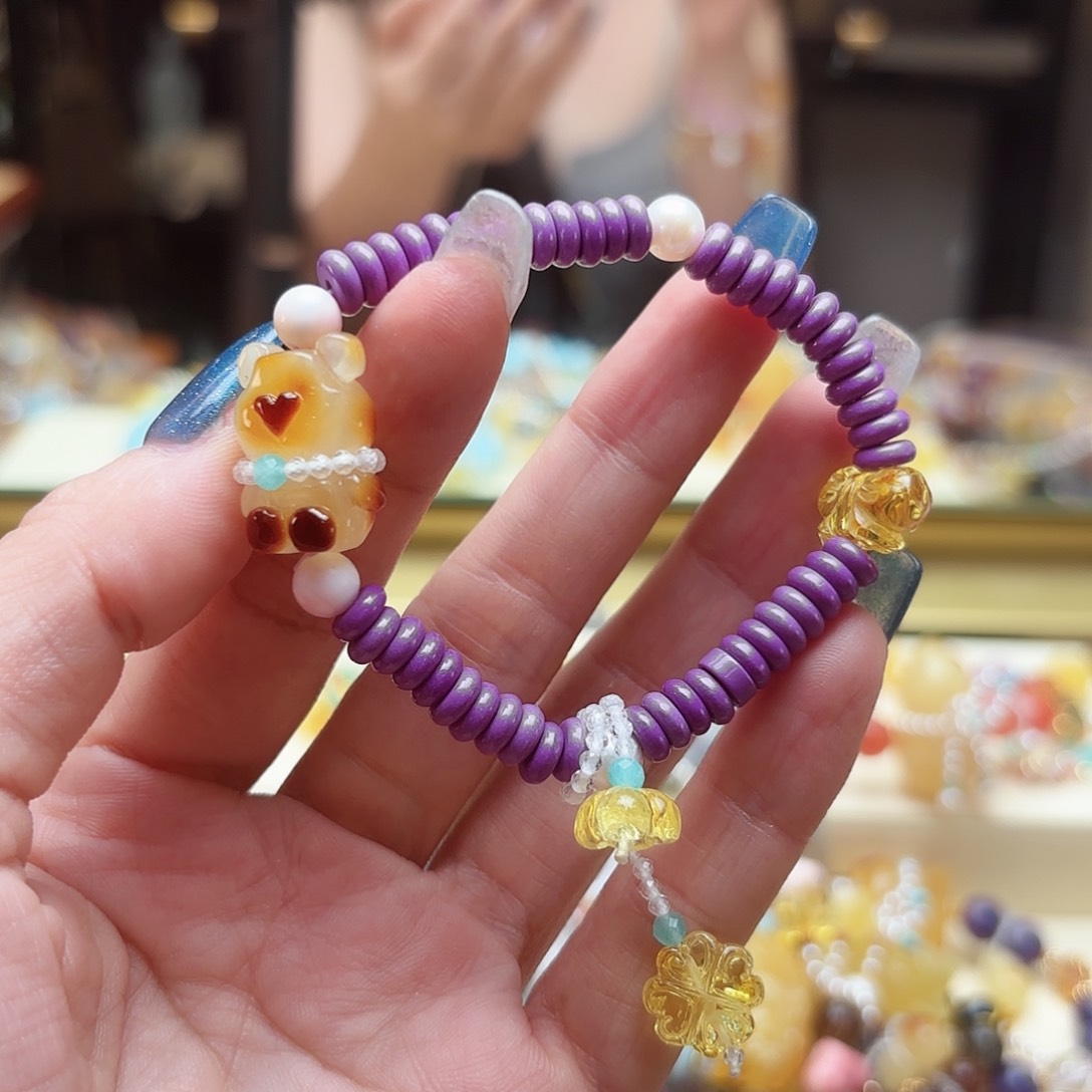 未镶嵌琥珀手链琥珀