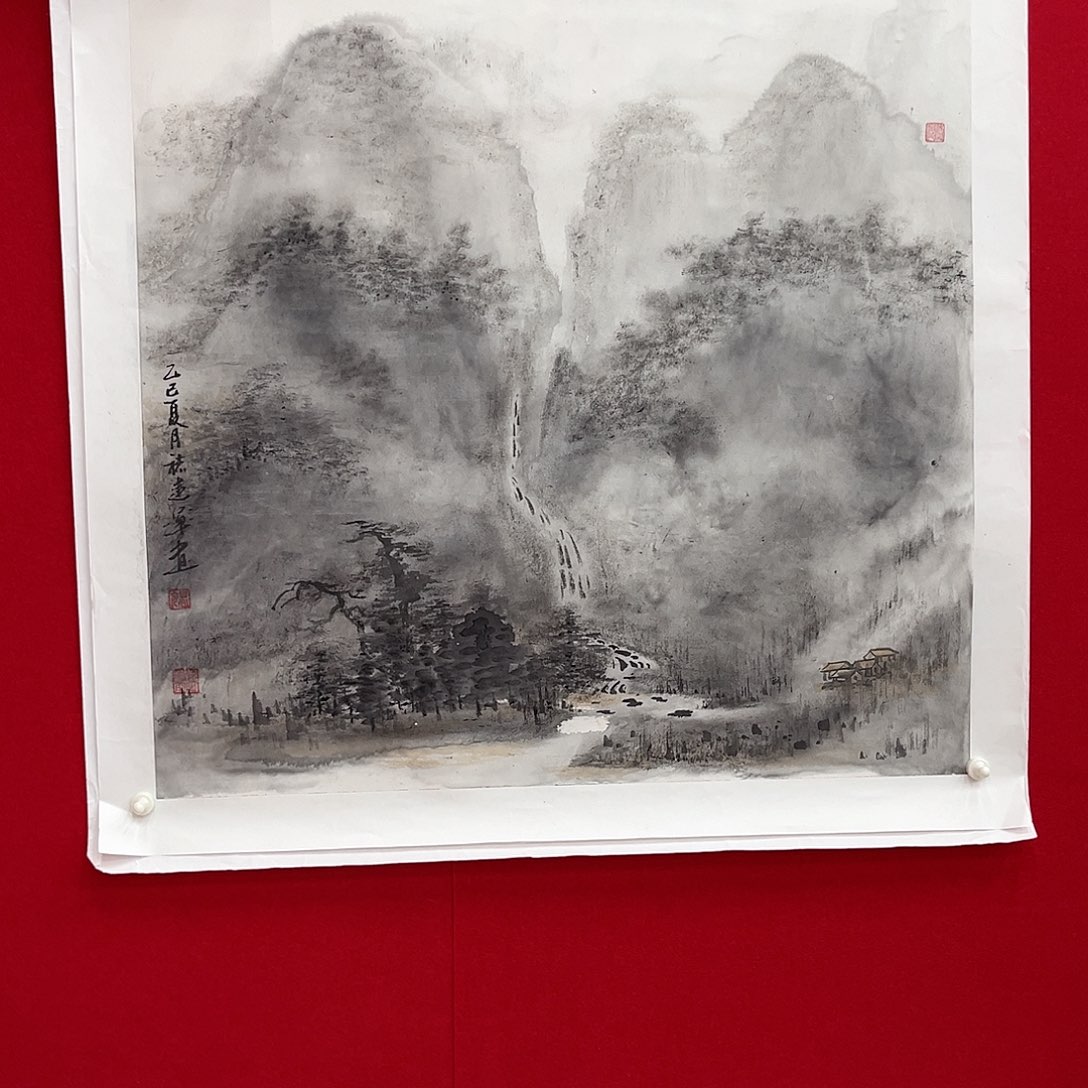 国画天***里绘画作品多次参加全国