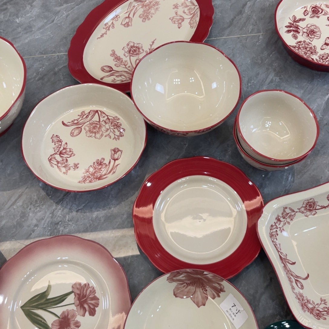 陶瓷2面碗2碗2鱼盘