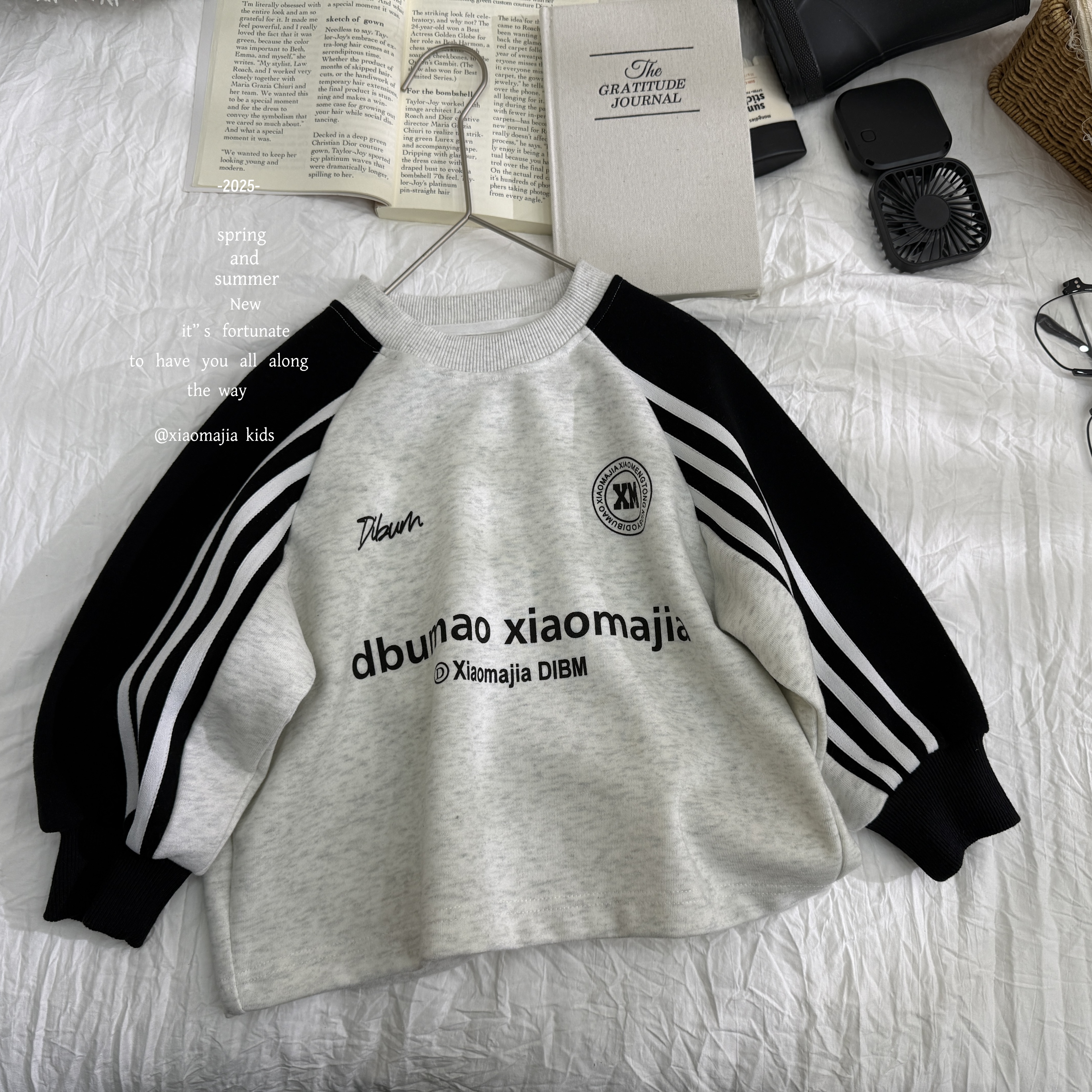 小马家2025秋款时尚韩版卫衣6313圆领卫衣潮流时尚宽松百搭