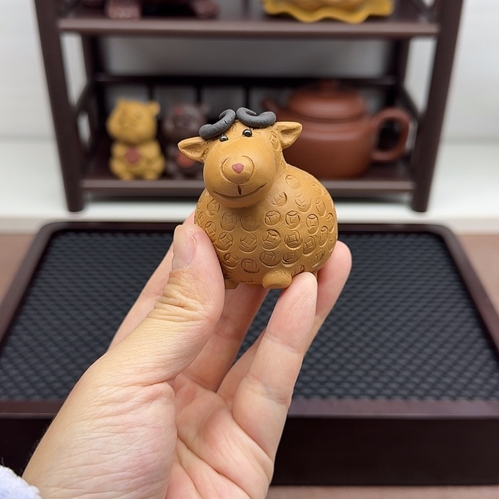 段泥茶案羊茶宠茶宠