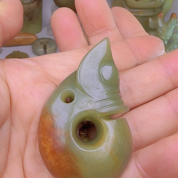 和田玉吊坠(不含链)未镶嵌