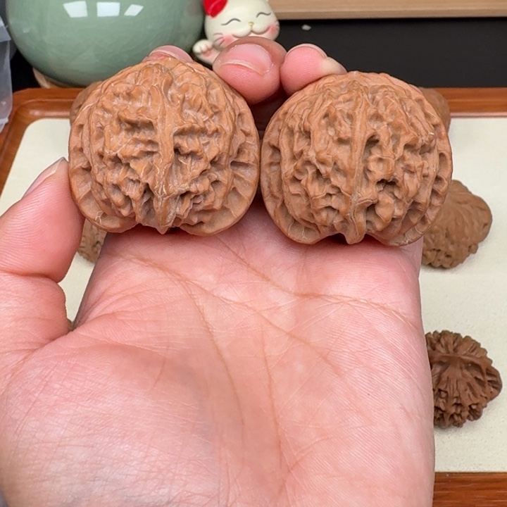 把件文玩核桃全品苹果41.5