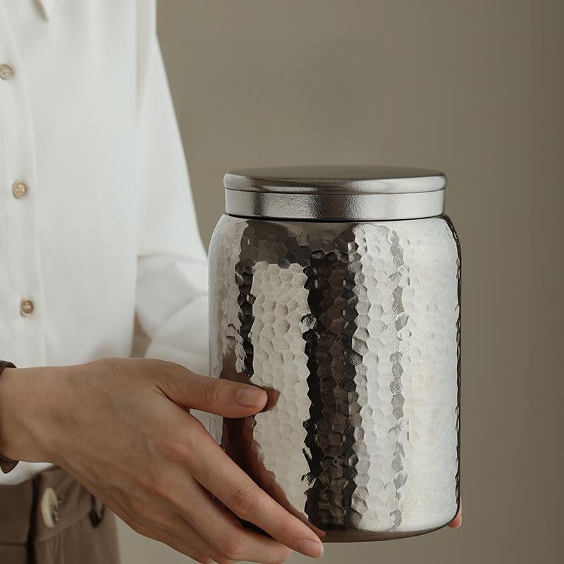 【态极】纯钛茶叶罐1500ml密封罐保鲜防潮