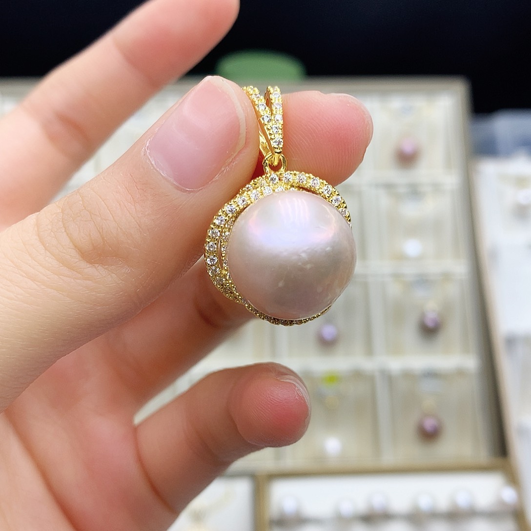 淡水珍珠颈饰合金