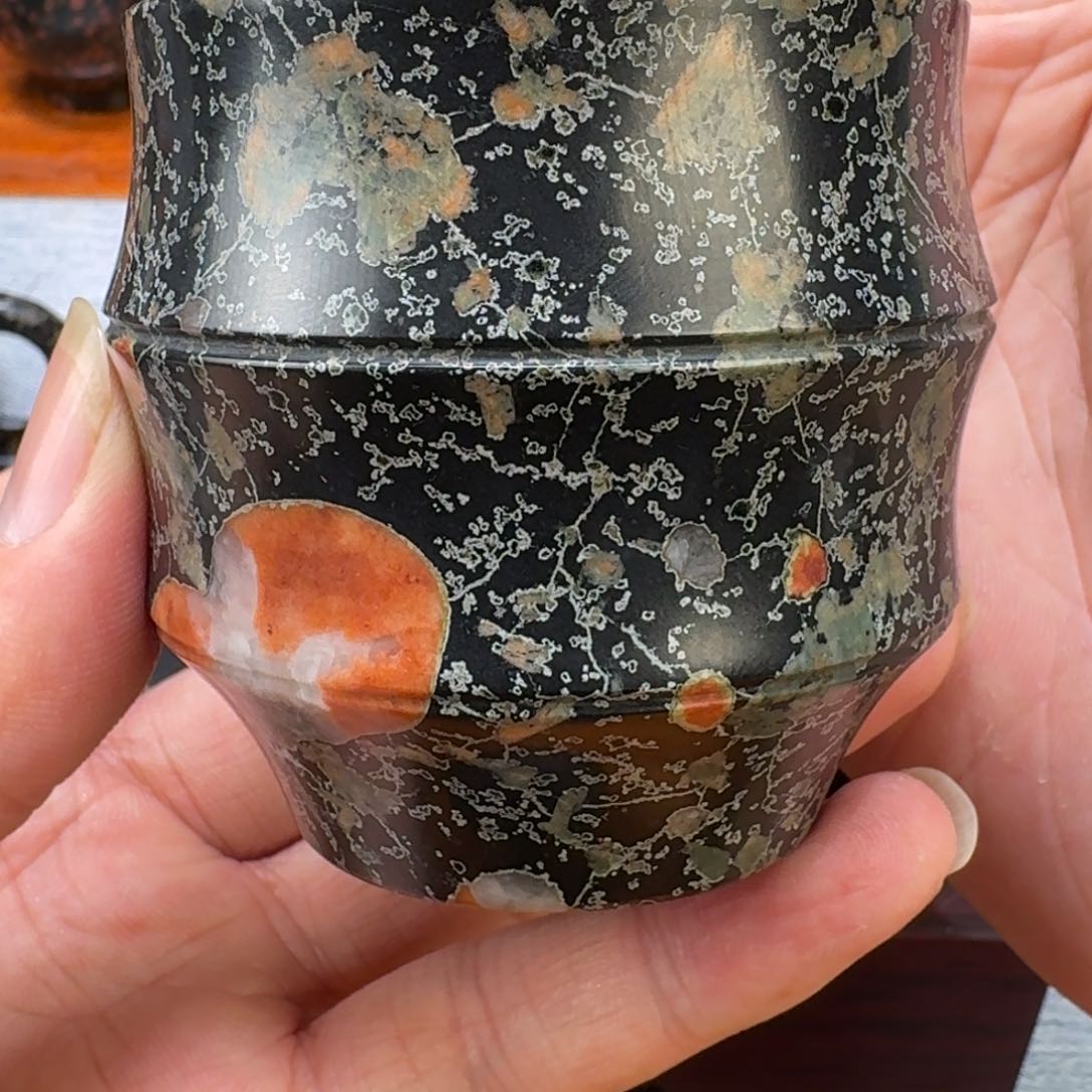 梅花玉精品竹节杯