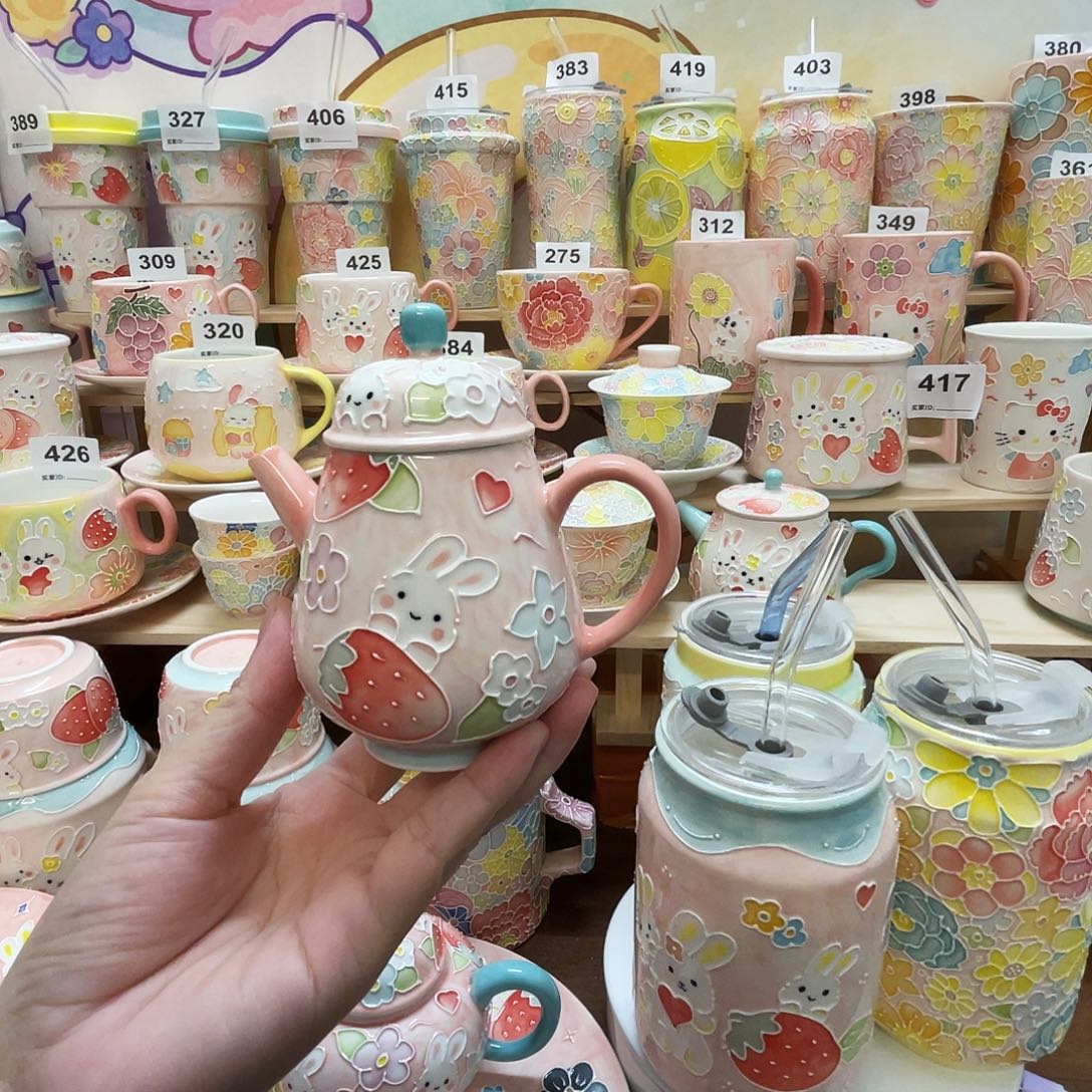 瓷片微瑕玉泥茶壶10号号号