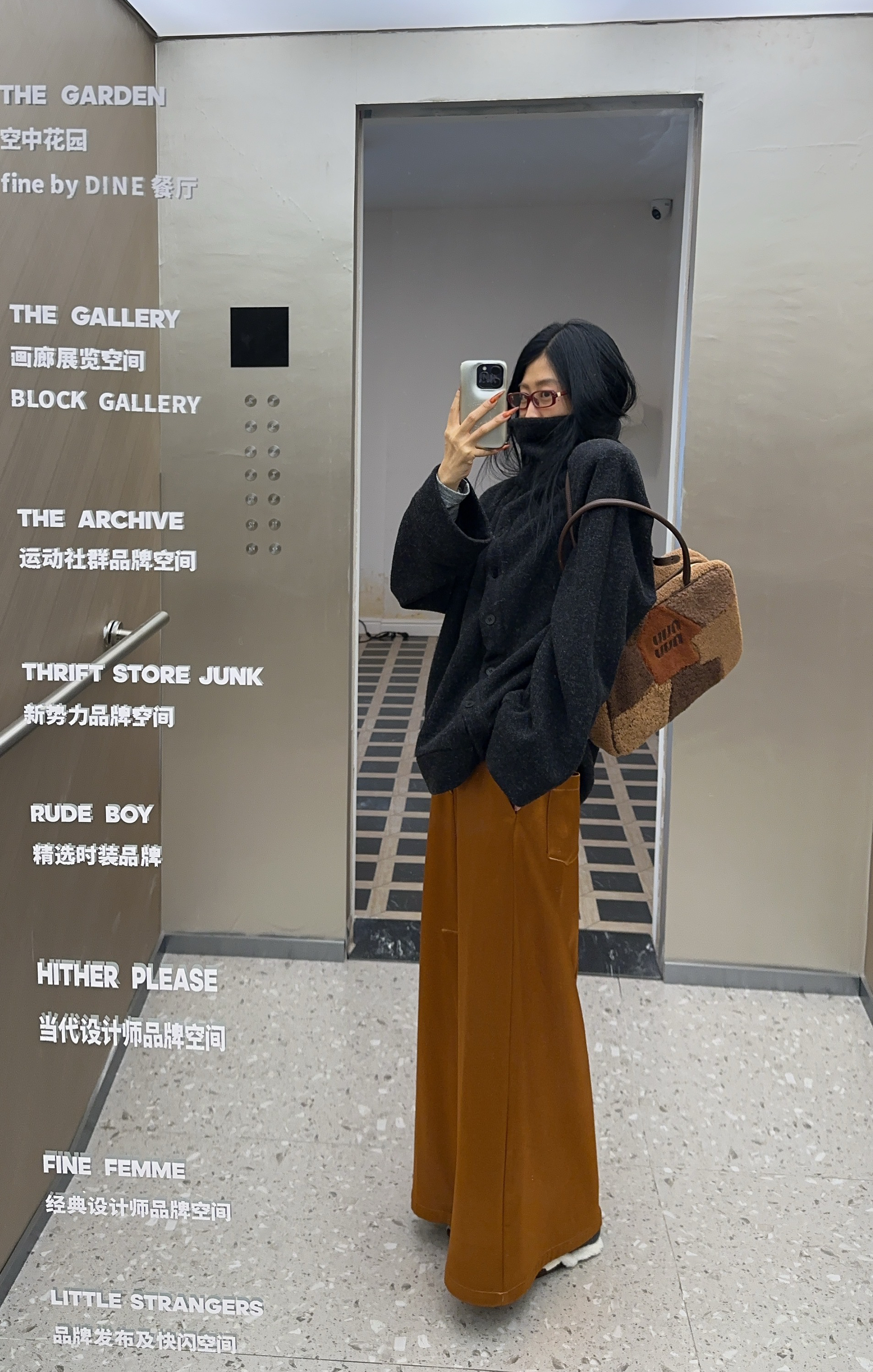 VIVISPLENDID80091#原创MIU系高领不规则大牌感毛衣外套