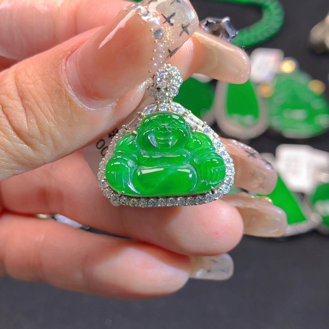 翡翠颈饰银S925镶嵌1111111111