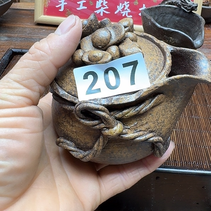 纯手工制作粗陶茶具