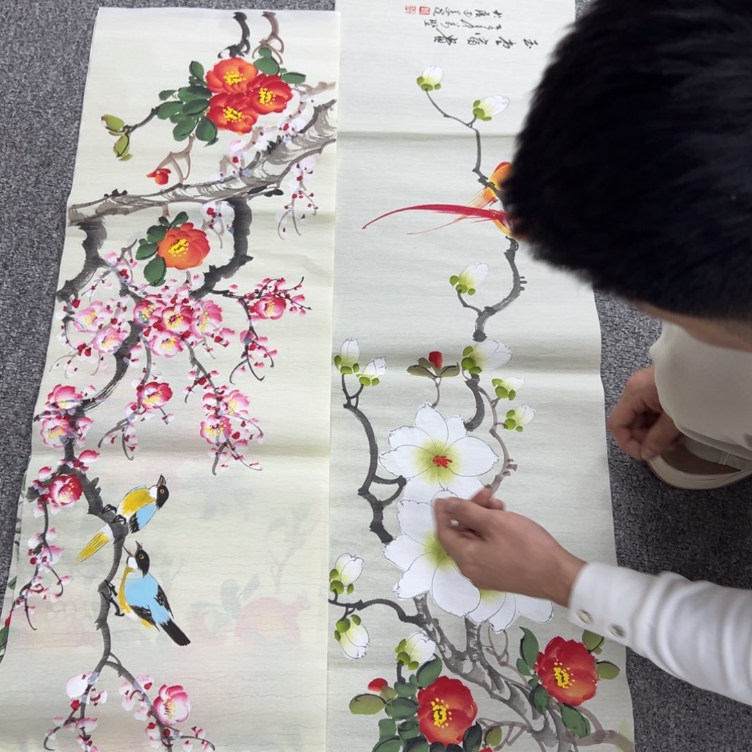 国画纯手绘字画宣纸