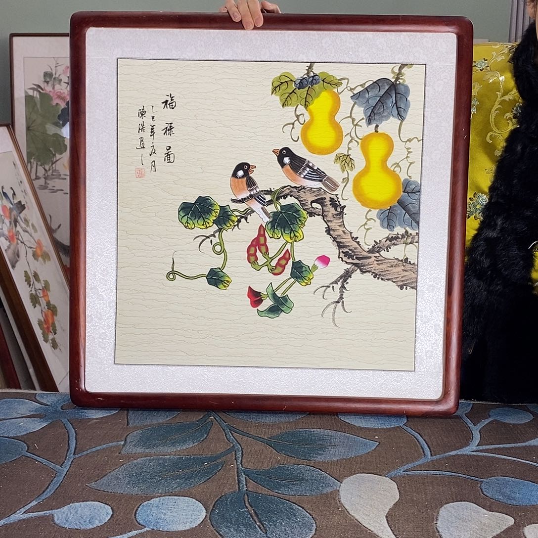 国画62✖️62国画作品带框包邮