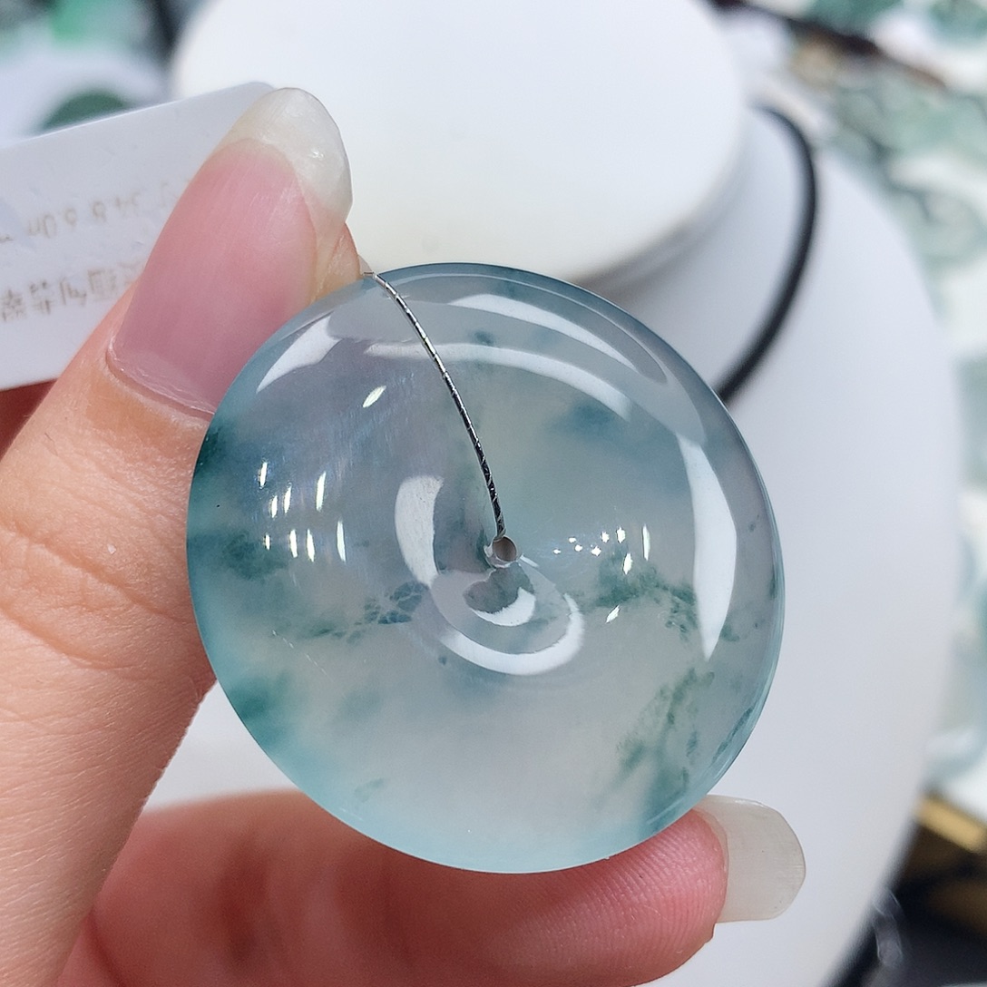 翡翠未镶嵌胸饰翡翠102，34.8/6