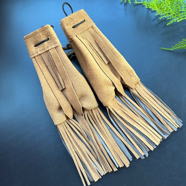 纯皮烟包/精品流苏烟袋荷包/传统旱烟袋烟锅配件/三合一工具