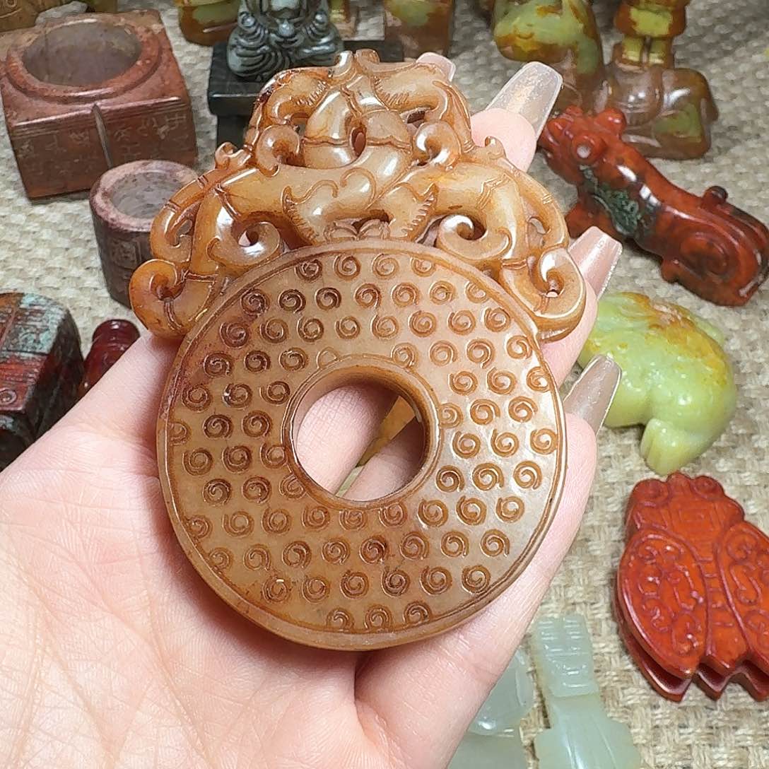 白玉菩提吊坠挂件