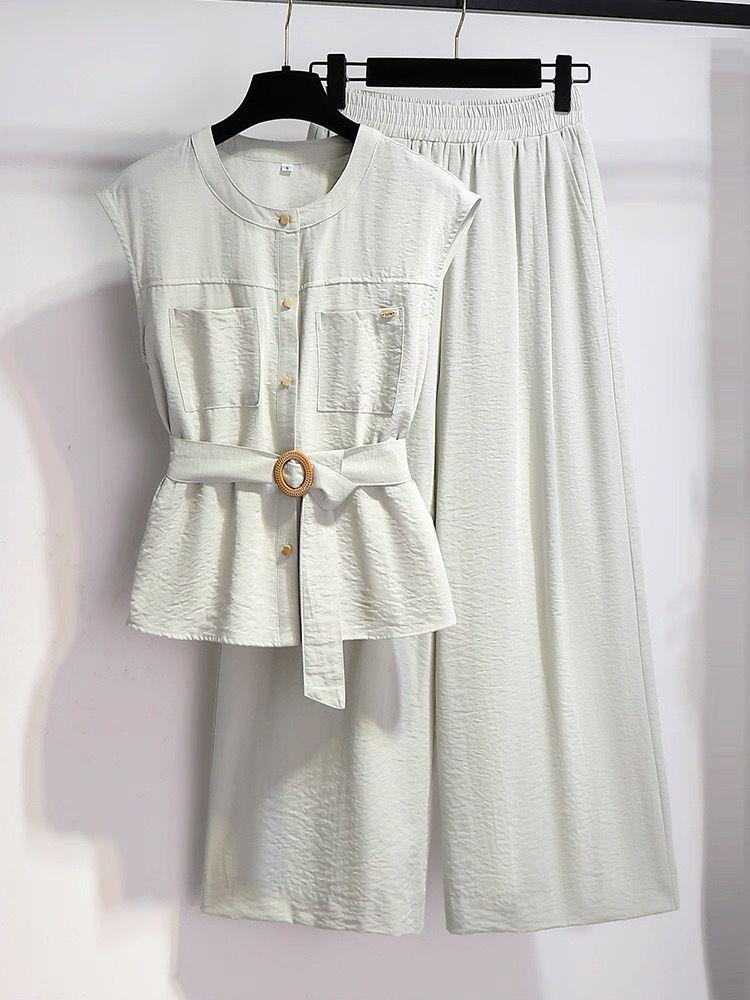 轻职风简约通勤休闲时尚套装减龄小香风显瘦气质1256