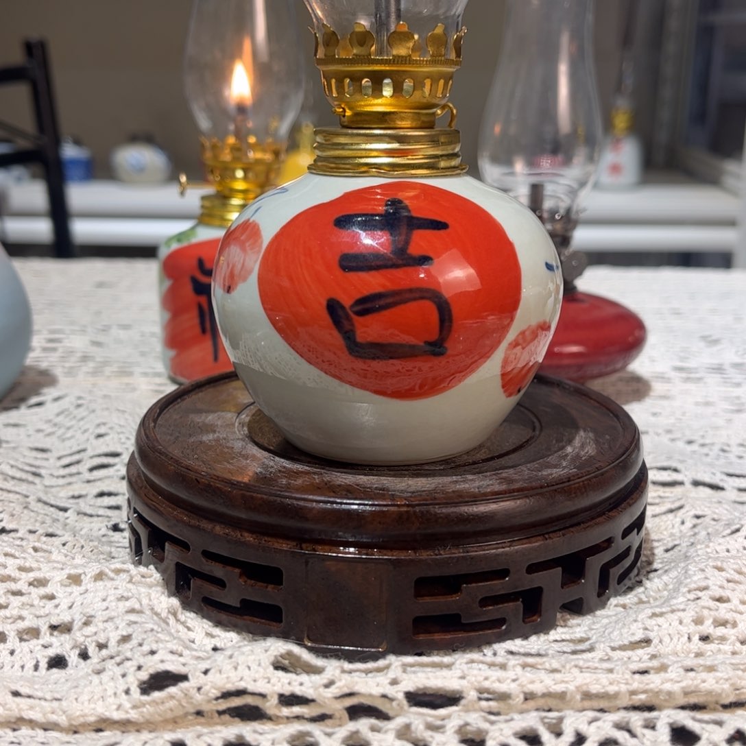 摆件景德镇陶瓷香薰灯