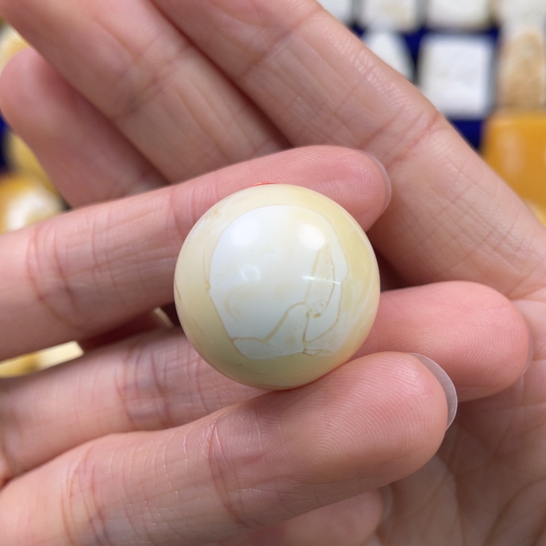 蜜蜡裸石未镶嵌琥珀蜜蜡珠子卡21.8mm