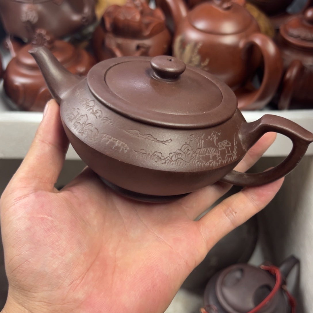 茶壶紫砂宜兴原矿紫砂壶300毫升容量