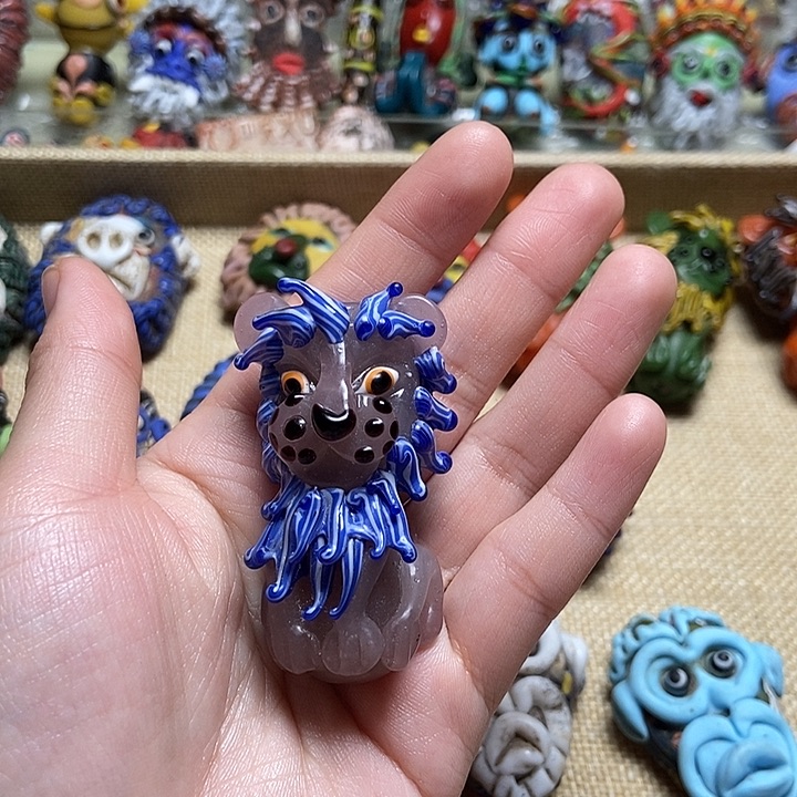 琉璃颈饰狮子福利