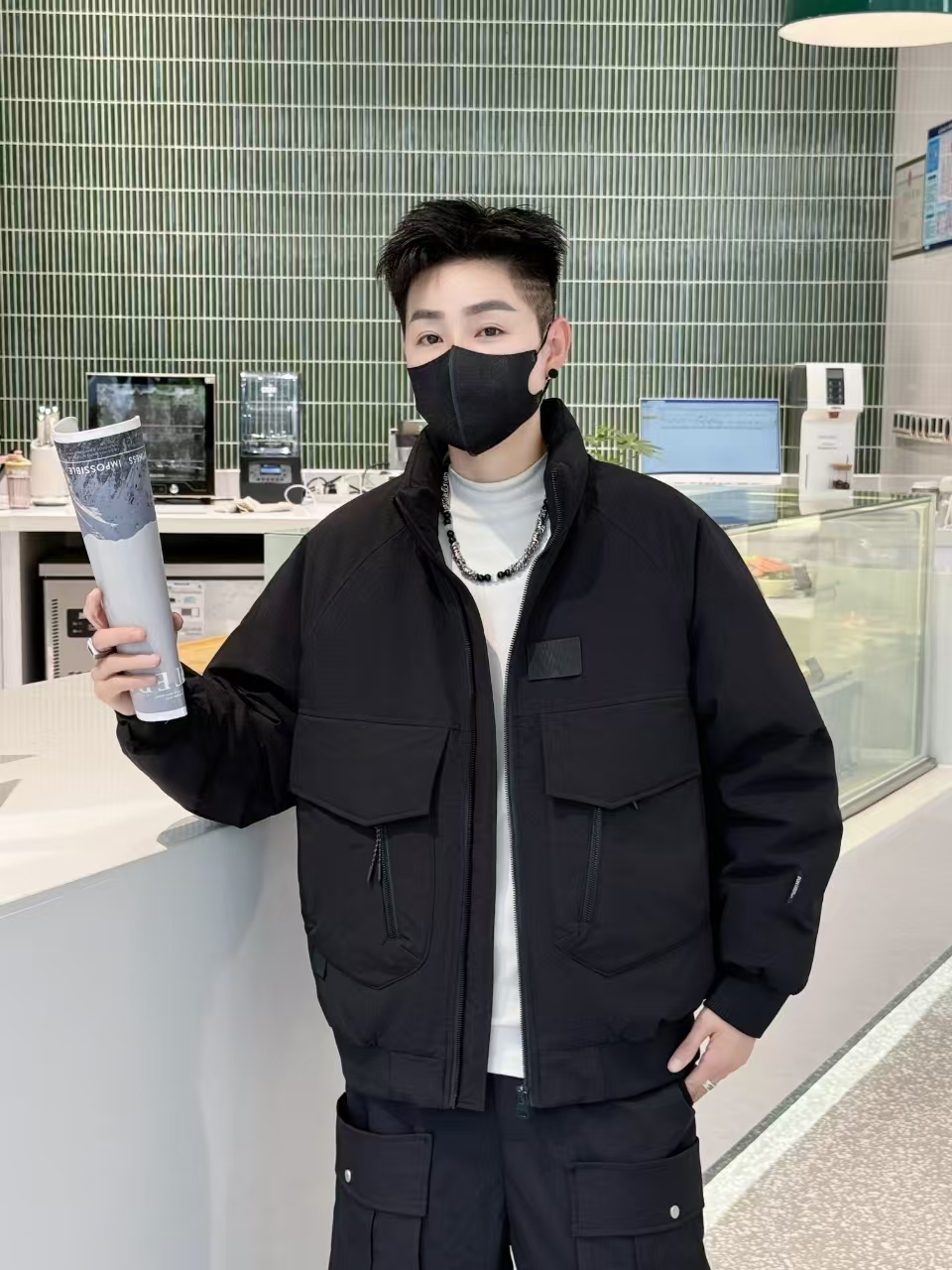 男士秋冬新款工装高级感羽服1801