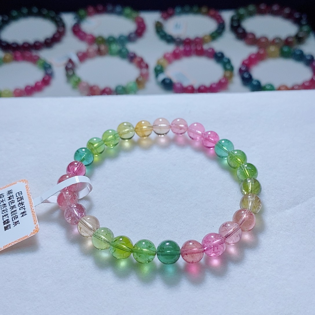 手链未镶嵌碧玺6.7mm左右