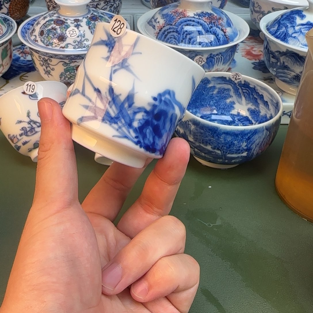 彦祖纯手工手绘茶具128