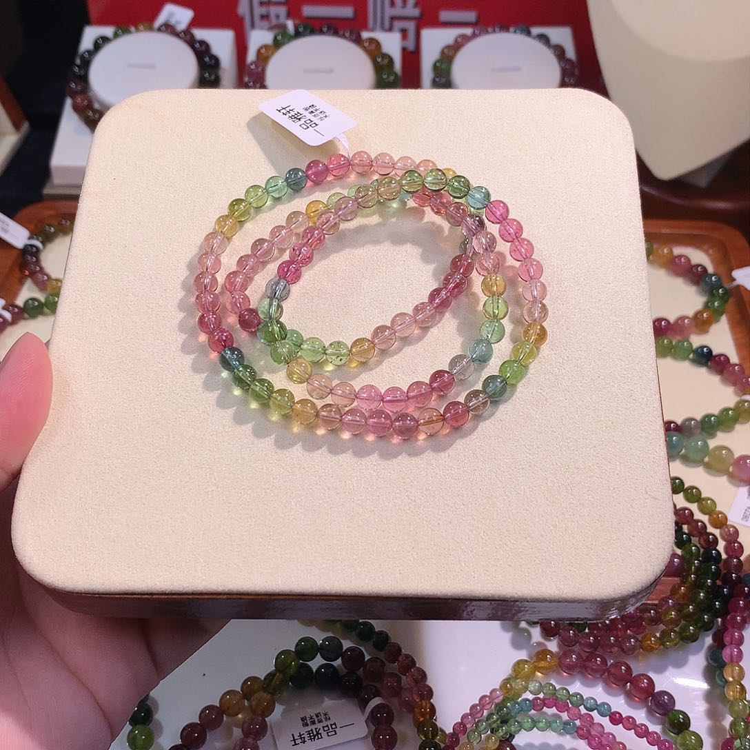 碧玺手串未镶嵌碧玺