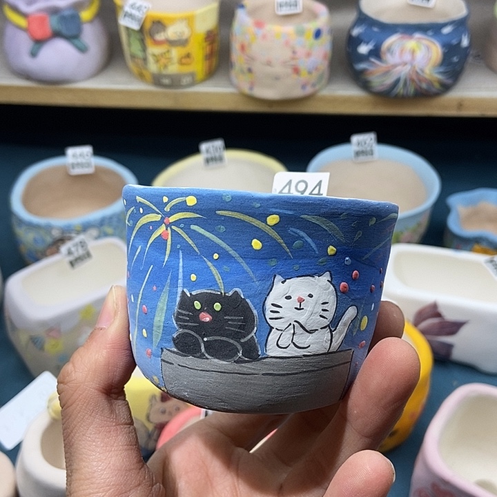 红陶494 2.12 手工盆接图定制