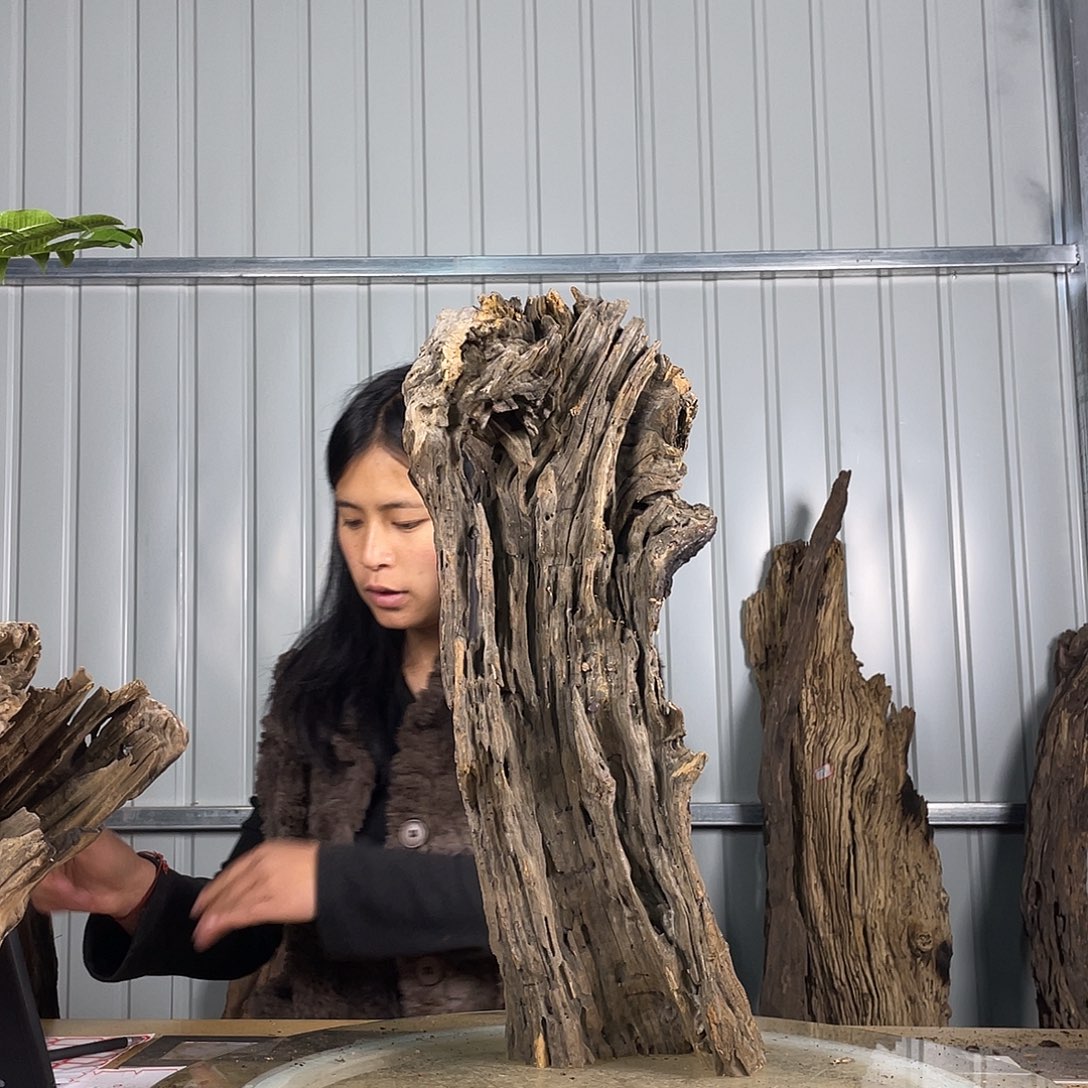 紫檀木类书架风化木