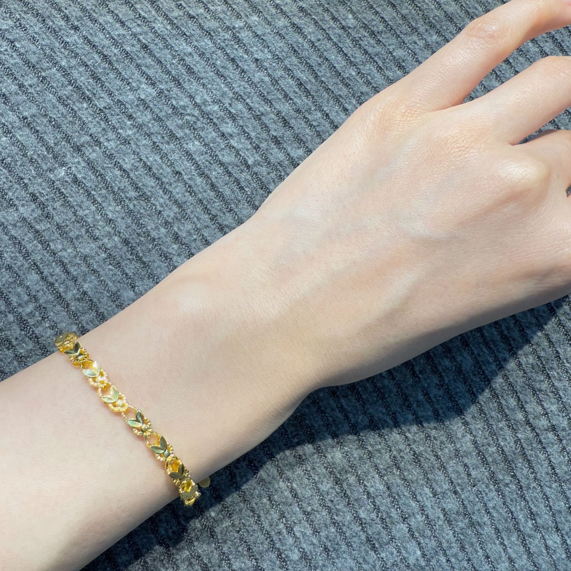 足银手链 金兔手链时尚百搭