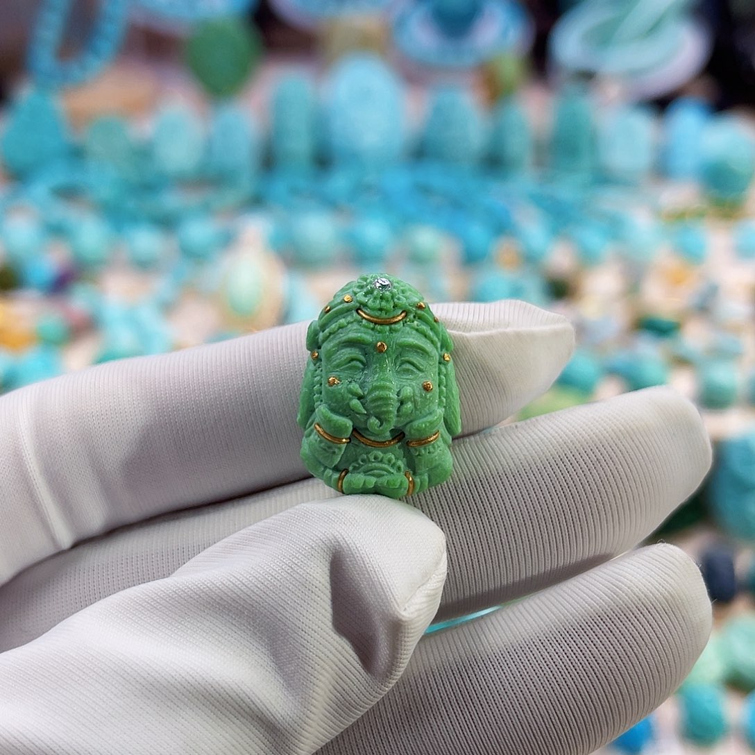 绿松石珠宝奇石未镶嵌