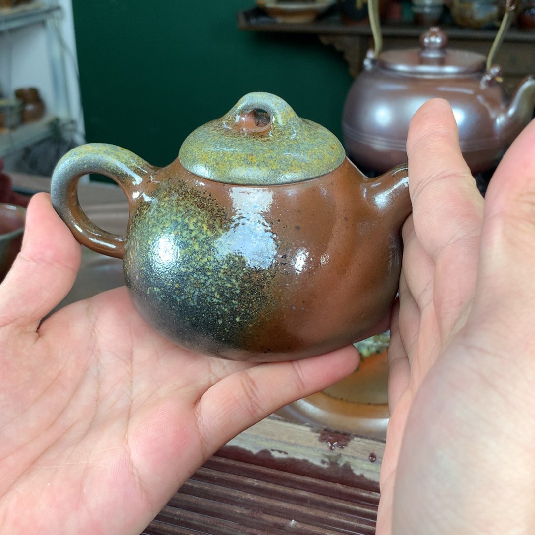 紫砂柴烧纯自然柴烧