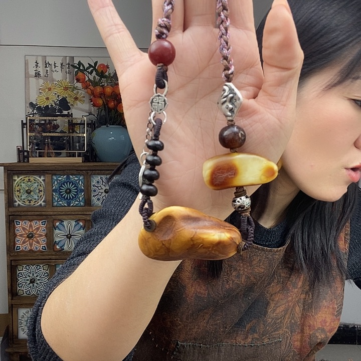 蜜蜡项链未镶嵌项链