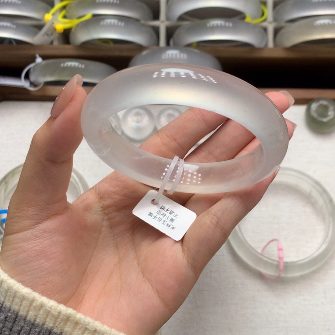 石英质玉未镶嵌手镯1A59.5