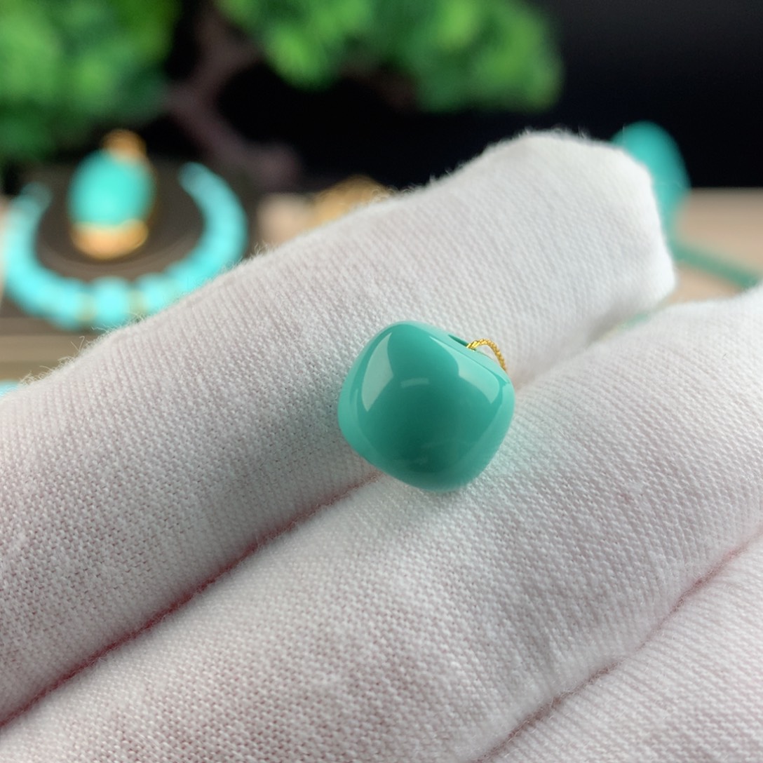 【闪购商品】绿松石配珠卡10.5未镶嵌稳*