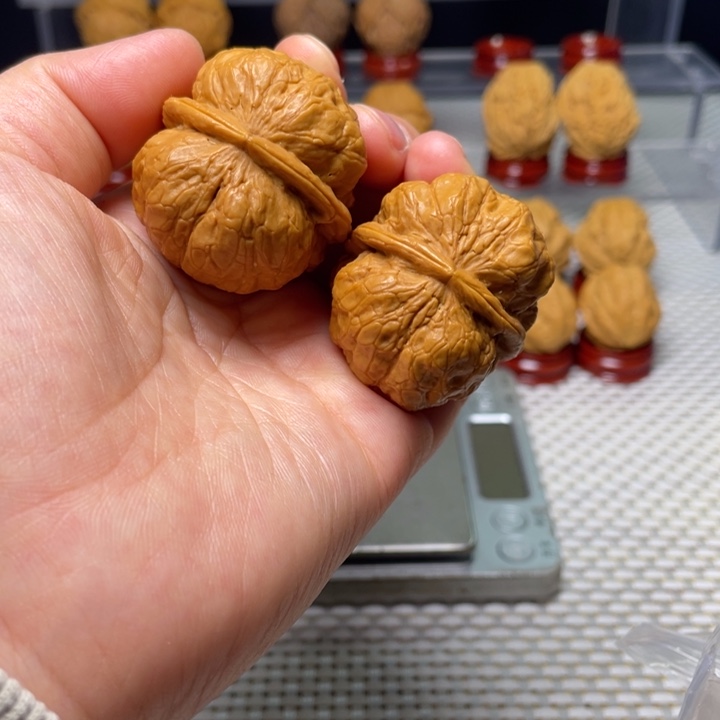 文玩核桃把件1金蟾疙瘩包