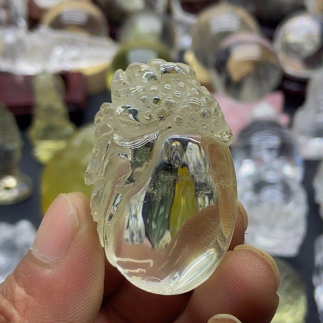 水晶摆件未镶嵌吊坠
