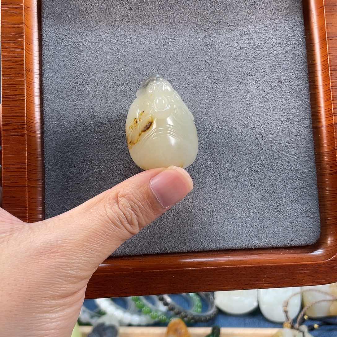 和田玉吊坠(不含链)未镶嵌