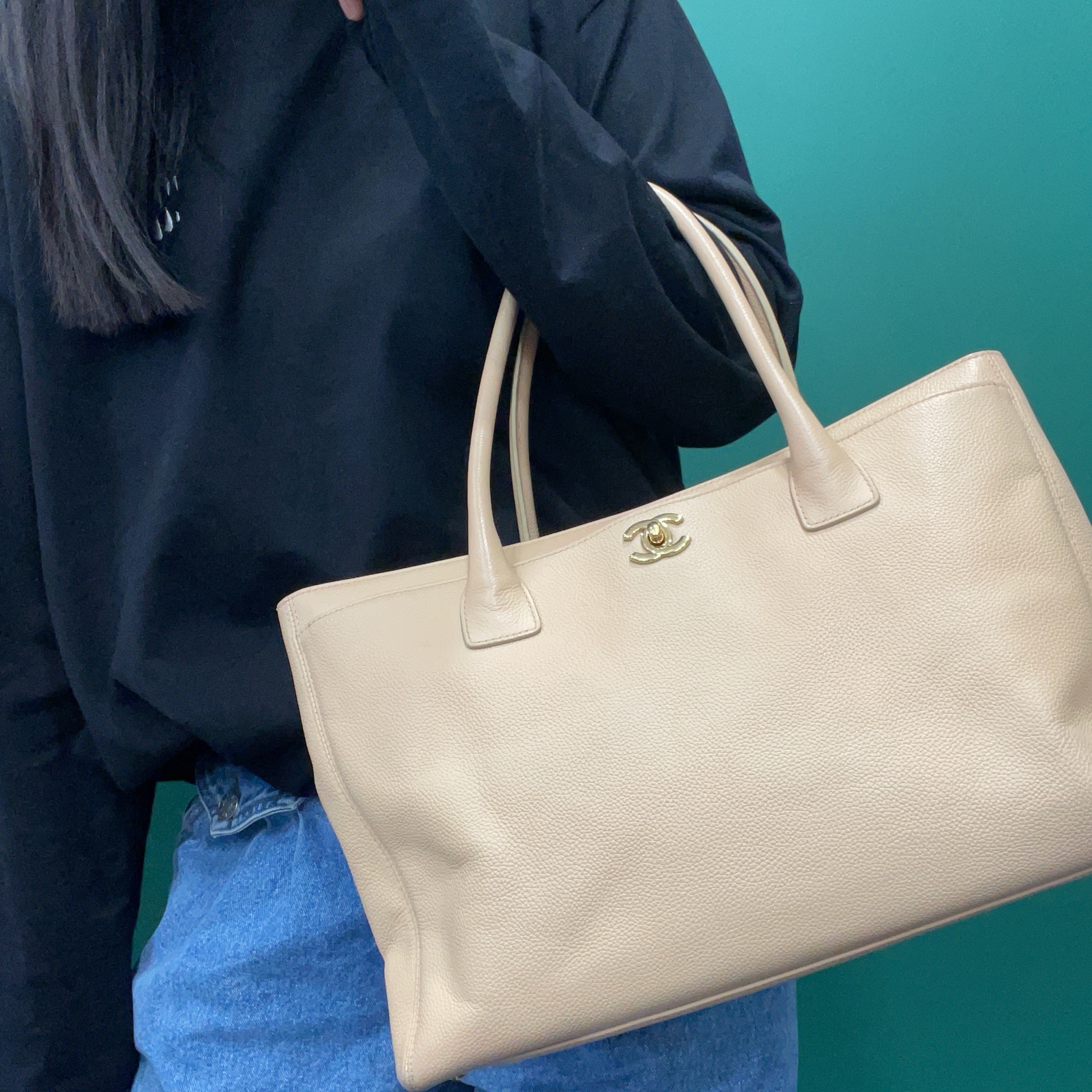 95新 Chanel/香奈儿 【KK】 74BNJM06 奶茶色腋下单肩包