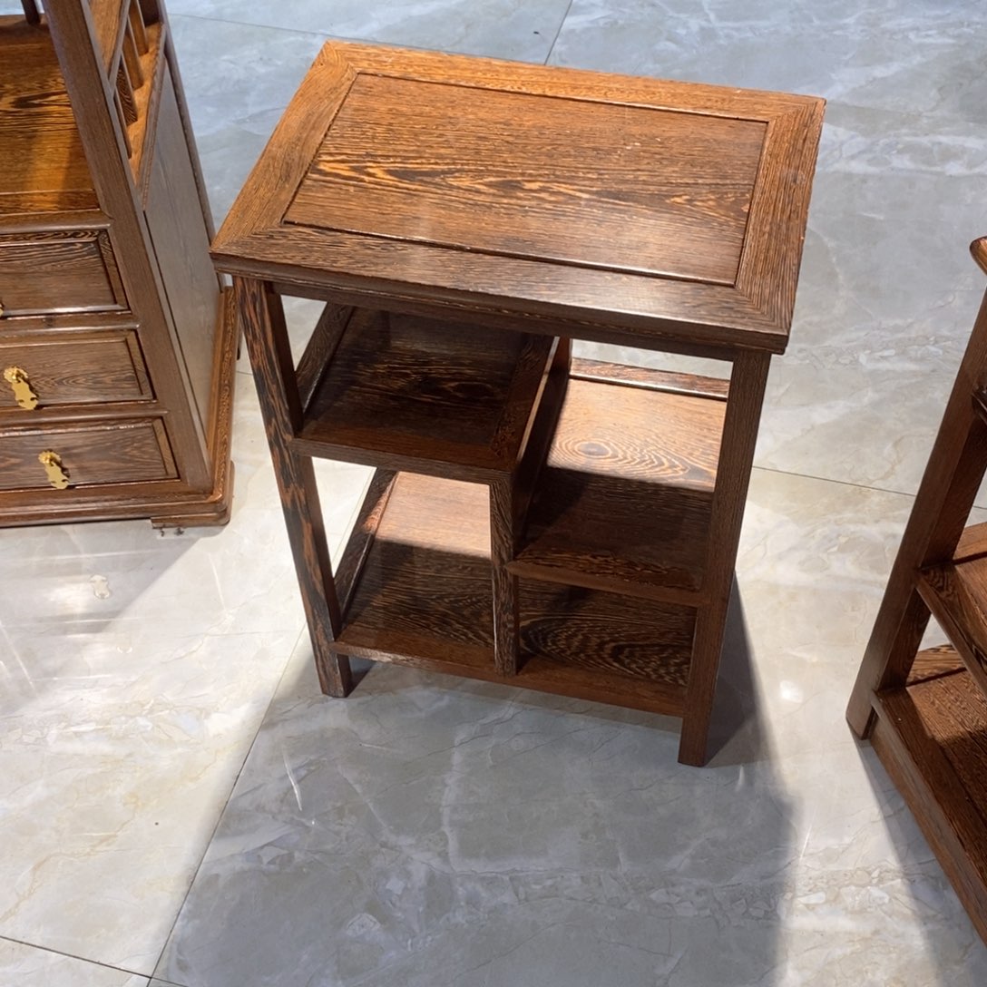 鸡翅木类成套家具45×35×65置物架